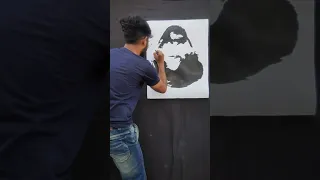 Gabbar reverse painting 😱#lokartist #shorts #painting #viral #drawing #art #bollywood