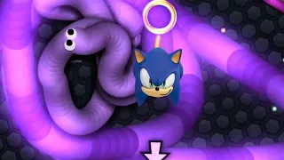 SLITHER.IO - EPIC SLITHER.IO GAMEPLAY - SONIC SKIN - EPIC SCORE - WORLD RECORD