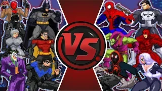 BATMAN vs SPIDER-MAN TOTAL WAR! (Marvel vs DC Comics, Avengers vs Justice League Animation)