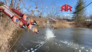 Bottle Rocket under ice