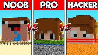 NOOB vs PRO vs HACKER de CASA SEGURA no MINECRAFT!