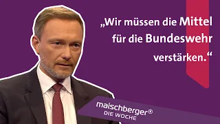 Sondersendung Ukraine-Krieg: Finanzminister Christian Lindner im Gespräch | maischberger. die woche