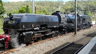 Australian Steam Locos - Garratt 6029 at Hawkesbury River