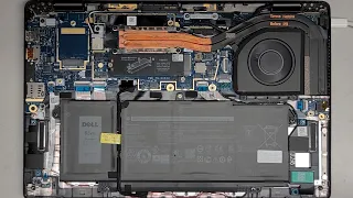 DELL Latitude 7420 Disassembly SSD Hard Drive Upgrade Battery Replacement Repair Quick Look Inside