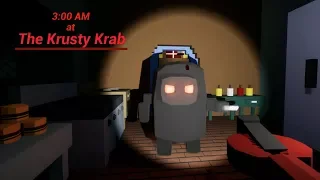 3 AM at The Krusty Krab Full Playthrough Gameplay (Free indie horror Game)