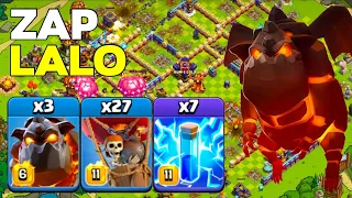 Consistent Power: TH16 Zap Lalo Legend League Attacks! Clash of Clans