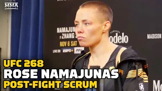 Rose Namajunas Reveals Verbal Exchange With Zhang Weili, Open To Fighting Carla Esparza | UFC 268