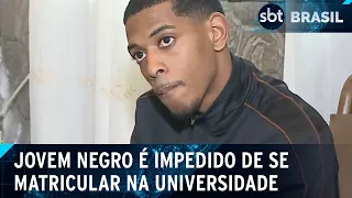 Jovem negro é impedido de se matricular na Universidade Federal Fluminense | SBT Brasil (26/04/24)