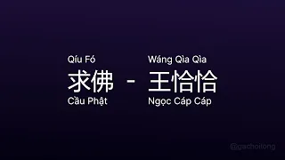 求佛 Cầu Phật (Qíu Fó) - 王恰恰 Ngọc Cáp Cáp (Wáng Qìa Qìa) vietsub engsub lyric #gcthtt