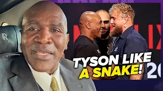 Evander Holyfield WARNS Jake Paul dont fight Mike Tyson on inside! Reacts to fight!