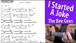 I Started A Joke - The Bee Gees/Mike Sinatra • Cover • Chords • Lyrics - play along!