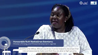 Ugandan Minister of Energy and Mineral Development, Hon. Ruth Nankabirwa Ssentamu