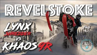 Lynx Shredder vs Polaris 9R in REVELSTOKE, BC!