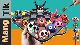 How to make ALL Monster Takoyaki | Slendytubbies, SIREN HEAD |Eating Animation | Mang Tik ASMR