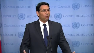 Danny Danon (Israel) on the Middle East - Media Stakeout (18 October 2017)