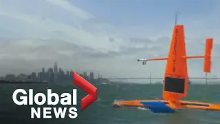 Saildrone captures footage from inside Hurricane Sam