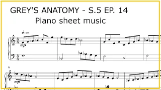 Greys Anatomy Season 5 Episode 14 Piano piece Scores