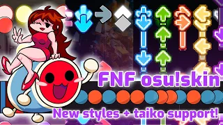 UPDATED Friday Night Funkin' osu! Skin | Shaggy, Pixel, Circle Styles + Taiko Support