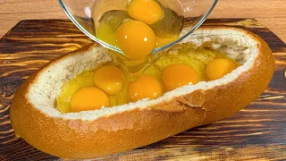 Simply pour the egg over the bread and the result will be incredible! Delicious recipe!