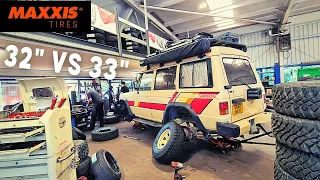 Tires for Overlanding!? | 32" vs 33" Mud or All Terrain?