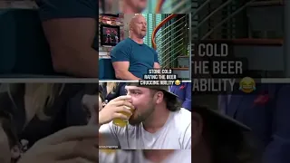 When ‘Stone Cold’ Steve Austin graded NFL players’ beer chugging ability 🍻😂 #shorts