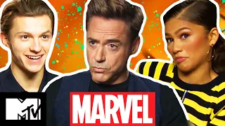 "Leather Pants Take Urine Very Easily" | The Marvel Cast Play 'Would You Rather?' | MTV Movies