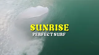 Seul à l’eau dans 1M50 parfait au sunrise 😍 | RAW POV Surf Killian M