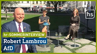 hr-Sommerinterview: AfD-Fraktionsvorsitzender Robert Lambrou | hessenschau