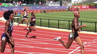 Women's 400m Hurdles: 2021 U.S. Olympic Track & F. Trials 1st Round Heat 2 (Shamier Little, Spencer)