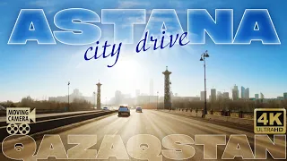 Astana city driving tour Akorda Mosque Kazakh Eli Qazaqstan 4K video Multilanguage subtitles