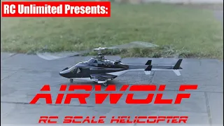 Airwolf miniature RC helicopter scale model