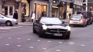 Mercedes SLS AMG with capristo exhausts powerslides and loud sounds