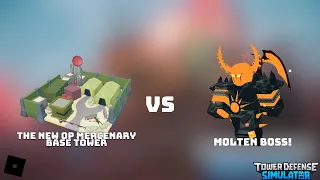 The NEW OP Mercenary Tower VS THE MOLTEN MODE (TDS)