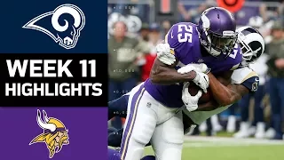 Rams vs. Vikings | NFL Week 11 Game Highlights