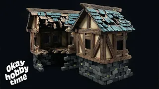 Crafting MINIATURE ruined medieval buildings | Tabletop Terrain for D&D and more