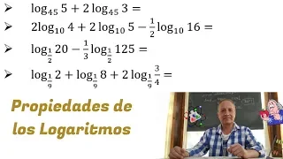Propiedades del Logaritmo. Cálculo de Logaritmos