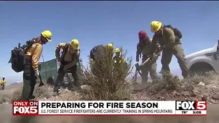 Firefighters train ahead of expected challenging fire season