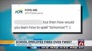 Teacher fired for correcting student's  spelling on Twitter