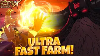 NEW FASTEST WAY TO FARM DEMON KING BATTLE! | Seven Deadly Sins: Grand Cross