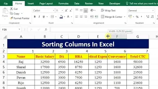 How to sort columns in Excel without mixing data | How do I fix sorting problems in Excel