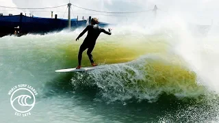 WSL World Longboard Tour Surfers at the Surf Ranch