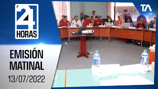Noticias Ecuador: Noticiero 24 Horas 13/07/2022 (Emisión Matinal)
