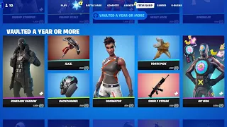 NEW VAULTED A YEAR OR MORE! SO MANY RARE ITEMS!! (Fortnite Item Shop)