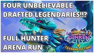Four Unbelievable Drafted Legendaries!!? | Full Hunter Arena Run | Taverns of Time