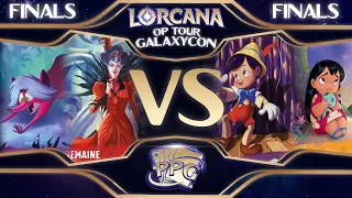 FINALS - Amber/Amethyst Hyper Aggro v. Amethyst/Ruby Bounce Control - Lorcana OP Tour Galaxycon