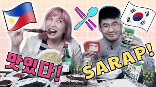 MUKBANG: FILIPINO-KOREAN FOOD COMBINATION (ENG SUBS)