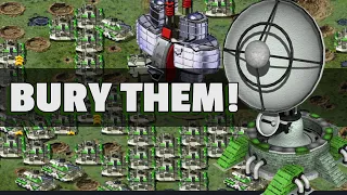 Red Alert 2 | Bury Them | (7 vs 1 + Superweapons)