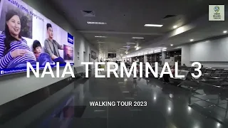 2023 Naia Terminal 3 Pasay Philippines | Walking Tour | ASMR | April | Virtual Walk