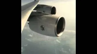 AIR FRANCE A380 ENGINES IN FLIGHT