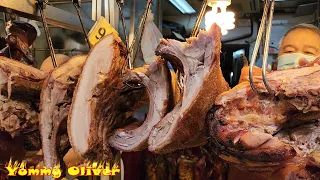 #HongkongStreetFood Crispy#Roastedgoose #RoastedDuck，Super#Pigbelly，yum#Roastedpiglet #BBQPork #ASMR